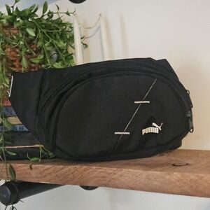 Unisex Black Puma Basic Fanny Sports‎ Pack Adjustable Strap Black Padded